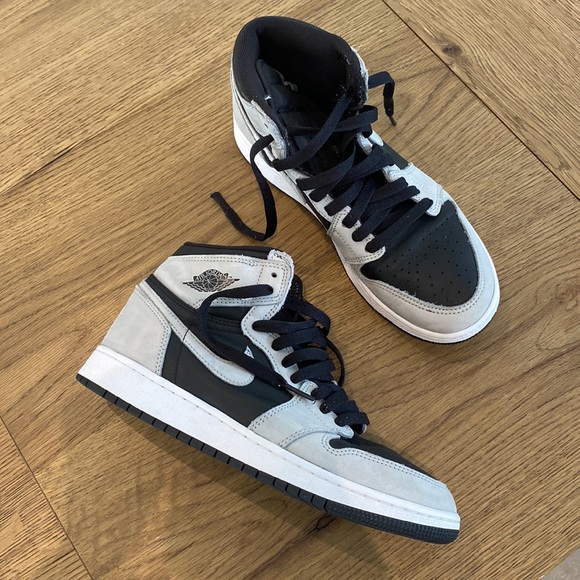 Nike Air Jordan sneakers, Gray/Black, pre-owned, Size Youth US 7 - Picture 9 of 14